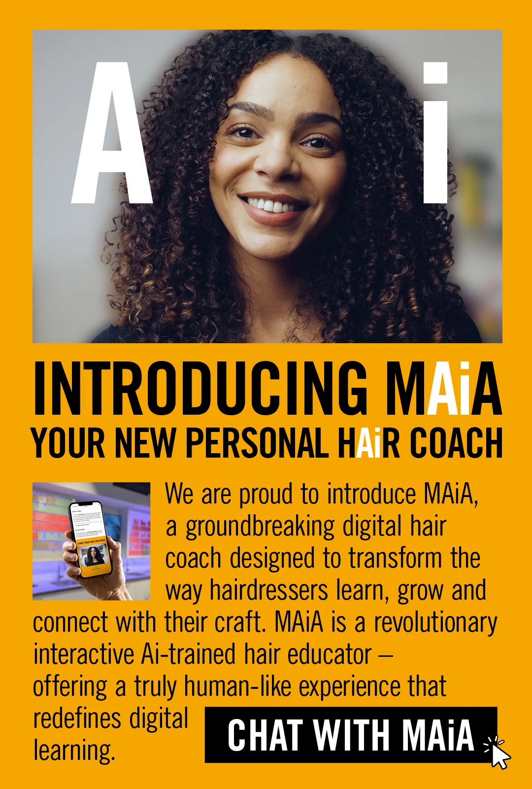 INTRODUCING MAiA YOUR NEW PERSONAL HAiR COACH